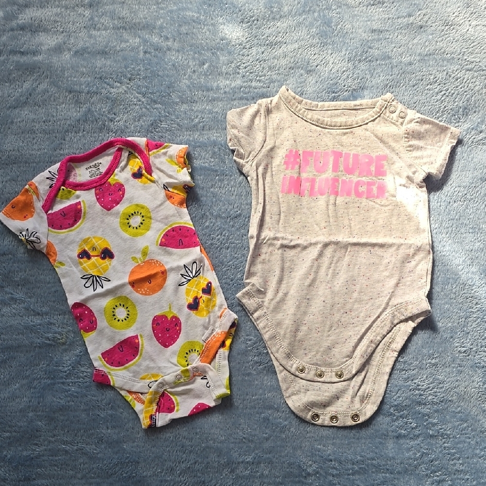 Fruit Print and Future Influencer Kids One Pieces